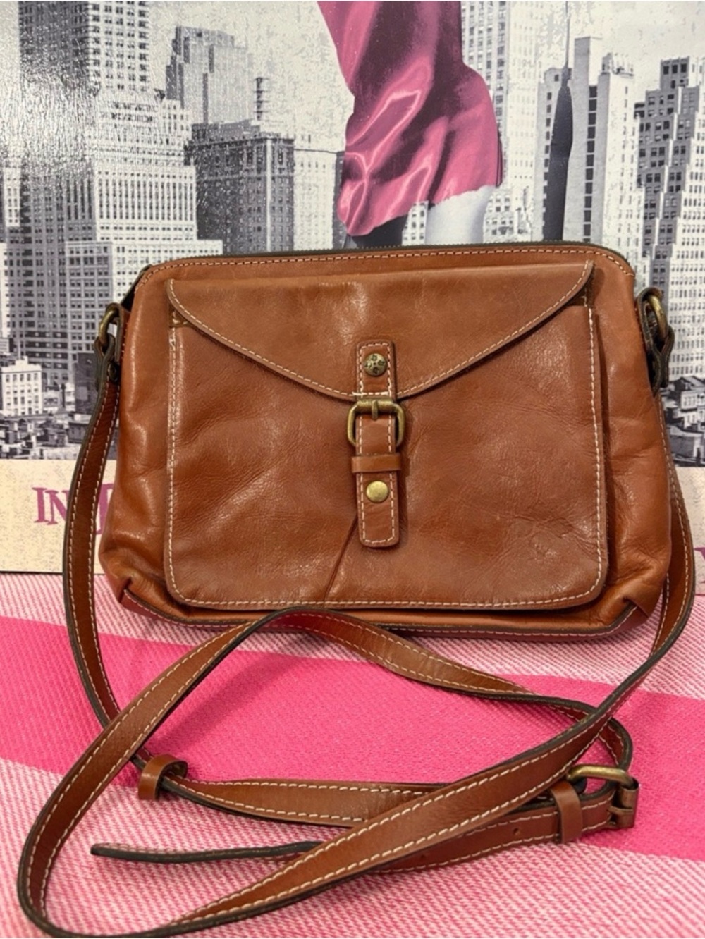 Patricia Nash Avellino Leather Crossbody Bag